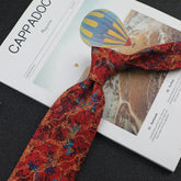 Gravata Floral  Vermelho Terracota SK789